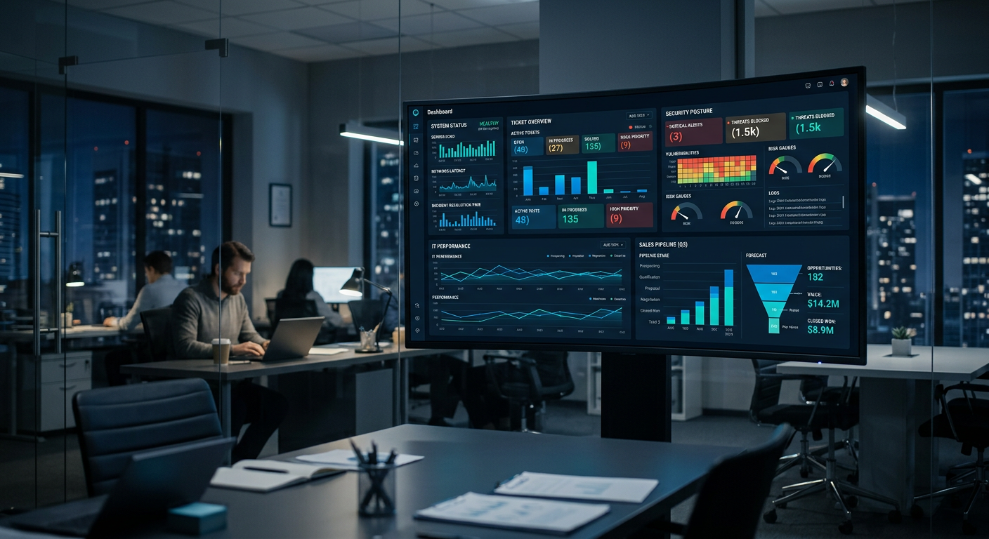 CyferTech AI-powered IT operations dashboard