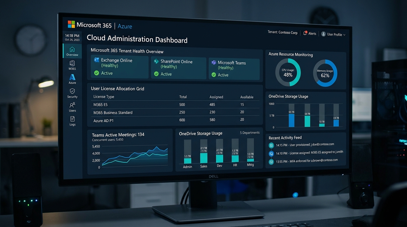 Microsoft 365 Cloud Dashboard