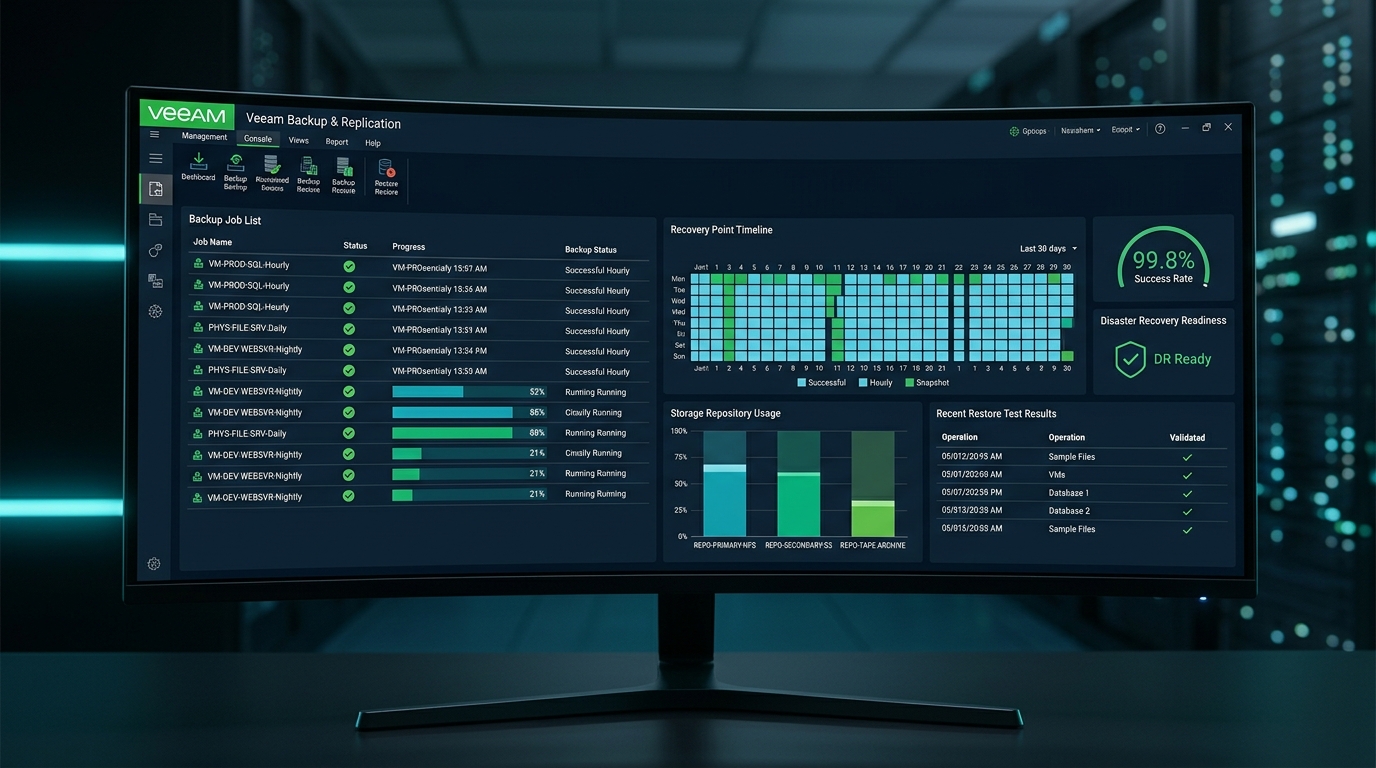 Veeam Backup Recovery Dashboard